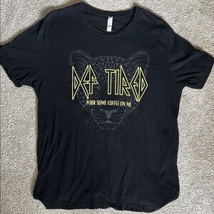 Def Tired Woman’s Black T-Shirt